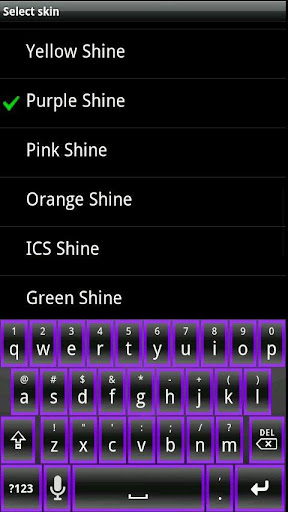 Purple Shine HD Keyboard Skin
