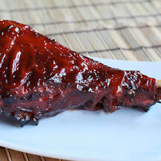 Smoked Turkey Legs with Whiskey Glaze