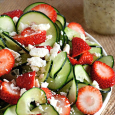 Cucumber & Strawberry Poppyseed Salad