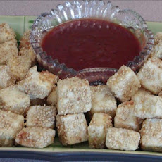 Deep Fried Tofu With Asian Plum Sauce or Thai Peanut Sauce