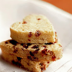 Dried Cranberry Shortbread Hearts