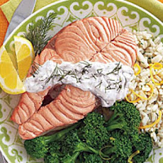 Salmon Fillets with Creamy Dill