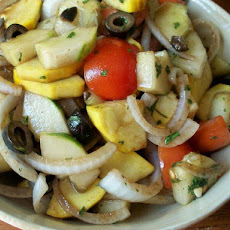 Zucchini and Cucumber Salad