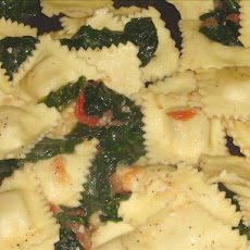 Cheese Ravioli With Grape Tomatoes