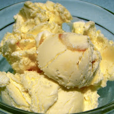 Lemon Ice Cream with Candied Lemon Peel