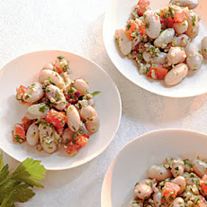 Cranberry Beans with Parsley Pesto