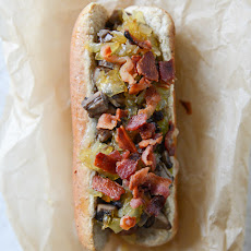 Loaded Cheddar Hot Dogs
