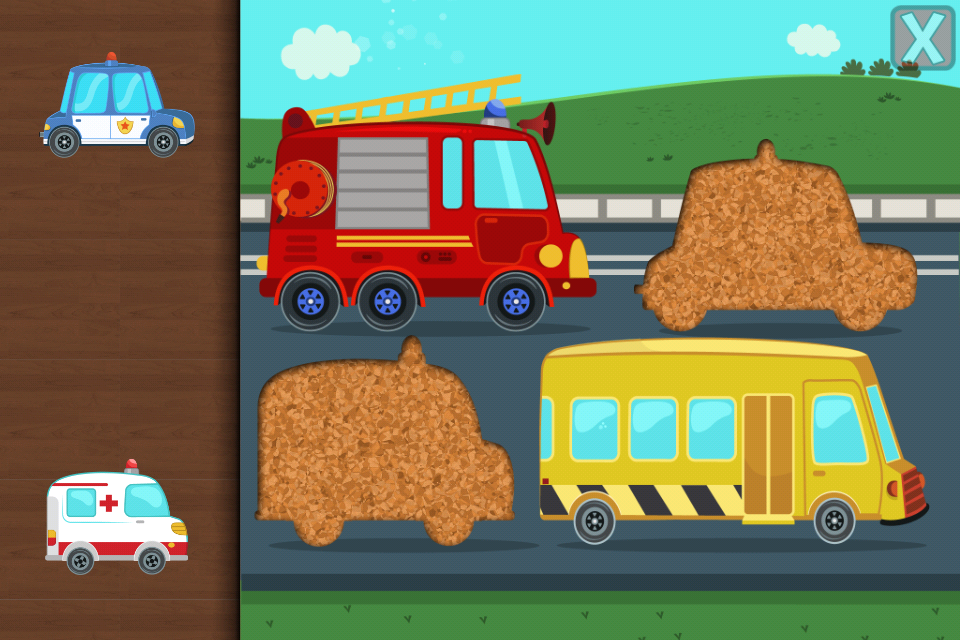 Android application Cars & Trucks Jigsaw Puzzle for Kids screenshort
