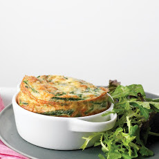 Spinach Frittata with Green Salad
