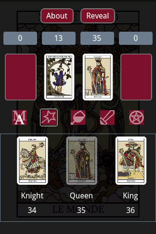 Android application Tarot Card Combinations screenshort