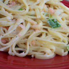 Angel Hair Noodles With Smoked Salmon