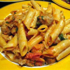 Penne With Spicy Vodka Tomato Cream Sauce
