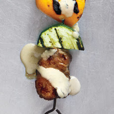 Flank Steak Kebabs with Peanut Sauce