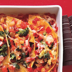 Cheesy Shrimp Enchilada Bake