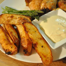 Potato Wedges With Lemon Chilli Sour Cream