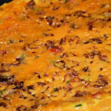 Open-Faced Bacon and Hash Browns Omelet