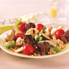 Steak and Vegetable Kabobs Recipe