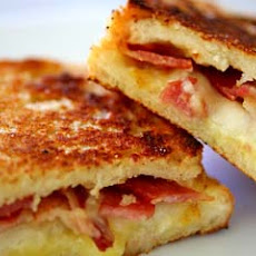 Grilled Cheese Sandwich with Bacon and Pear