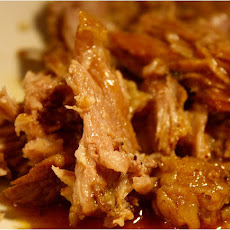 Roasted Pork Shoulder with Turnip and Potato Mash