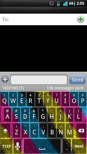 Colorful Fur Keyboard Skin