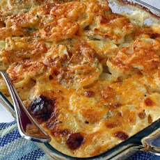 Scalloped Potatoes with Three Cheeses