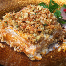 Celery Root and Squash Gratin with Walnut-Thyme Streusel Recipe