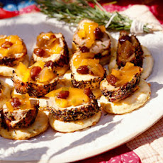 Herbed Pork Tenderloin With Parmesan-Pepper Toasts