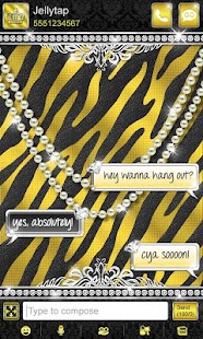 How to download Luxury Theme Gold Zebra SMS ★ lastet apk for bluestacks