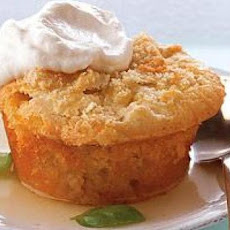 Lemon Cakes with Basil Lemon Syrup