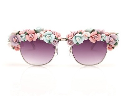 flowery sunglasses