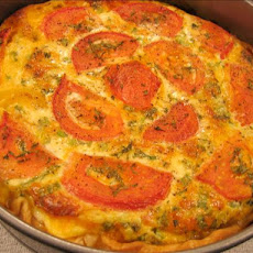 Crustless Zucchini and Tomato Quiche