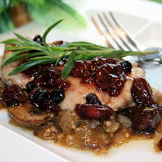 Cider Braised Chicken With Berry Sauce