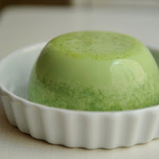 Spinach and Garlic Scented Panna Cotta