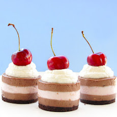 Mini Black Forest Cheesecakes