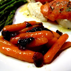 Apricot Orange Glazed Carrots With Cranberries