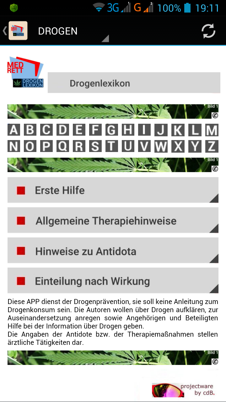Android application Drogen - Lexikon PRO screenshort