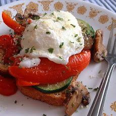 Poached Eggs on Roasted Veggies