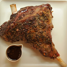 Leg of Lamb with Garlic Sauce