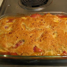 Grandmother's Fresh Peach Cobbler