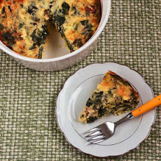 Swiss Chard and Goat Cheese Custard Bake