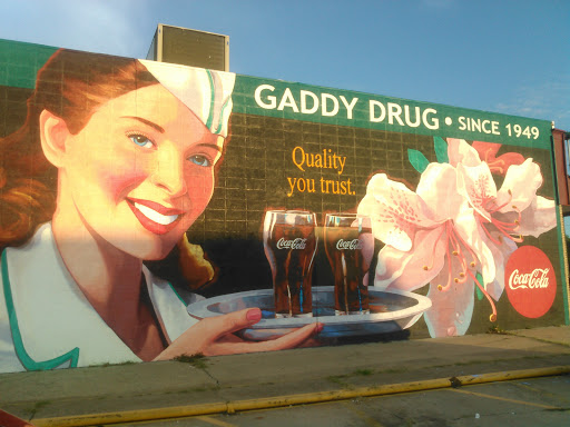 Gaddy's Drug  Coca Cola Mural.