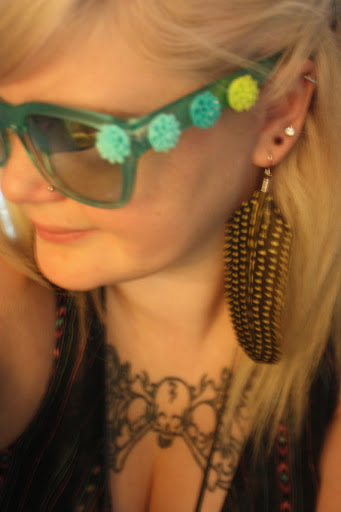gafas con flores