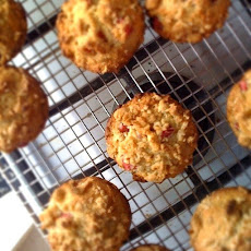 Rhubarb Lavender Streusel Muffins