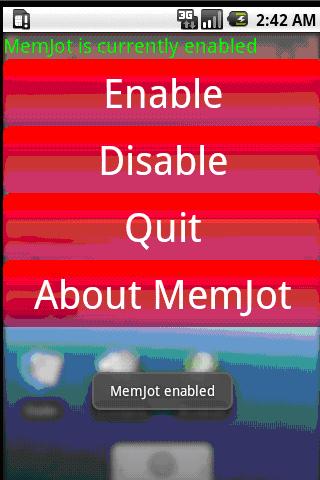 MemJot Memory Jotter