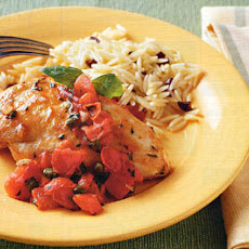 Summer Chicken Sauté with Tomato-Basil Sauce