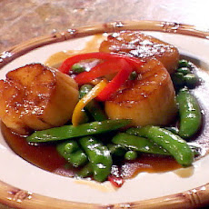 Wok Seared Scallops In Teriyaki Tabasco Butter Sauce