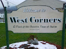 West Corners Sign