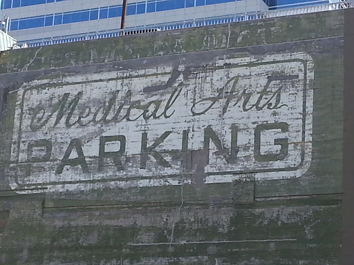 Vintage Medical Arts Parking Mural