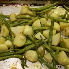 Roasted Potatoes and Green Beans