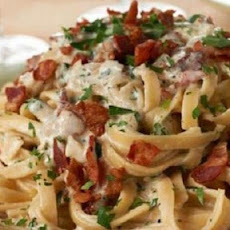 Bacon Chicken Alfredo Fettuccine